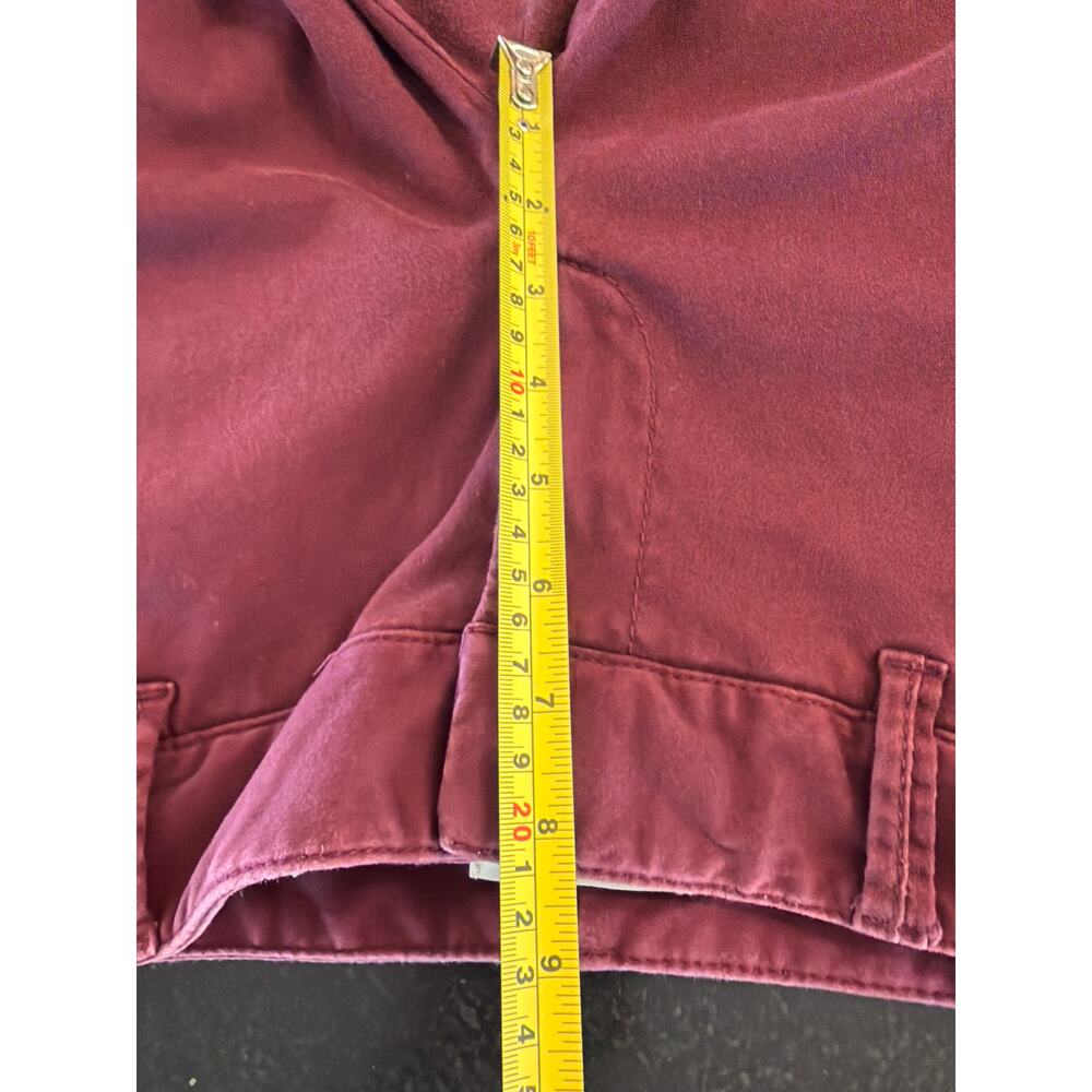LOFT Women’s Size 2 Burgundy Skinny Velveteen Pants Stretch - Picture 6 of 9